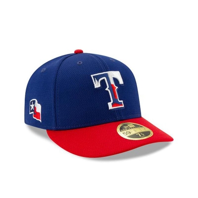 Blue Texas Rangers Hat - New Era MLB 2021 Spring Training Low Profile 59FIFTY Fitted Caps USA9284501